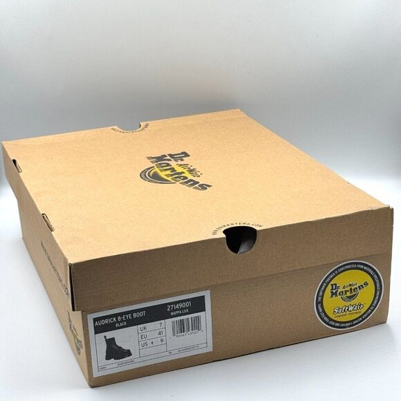 Dr Martens Audrick Nappa Leather Platform Ankle Boots - Picture 9 of 9